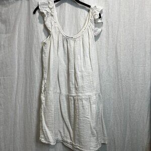 GAP white gauze dress size M